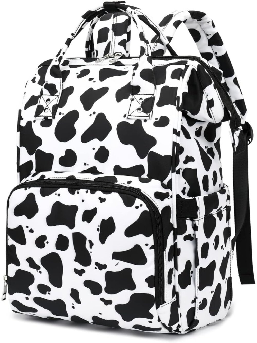Cow Print Women Laptop Backpack, College School Backpack Bookbag 15.6 Inch Compu